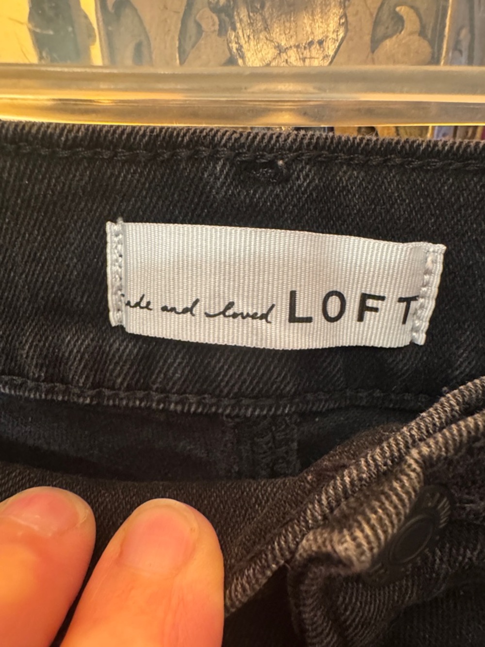 LOFT Black Denim Jeans - Slim Fit
